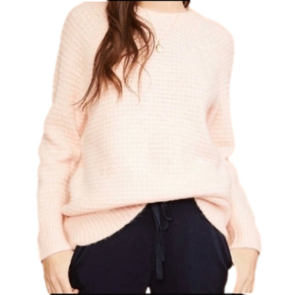 Lou & Grey Thick Blush Pink Sweater Tunic with Alpaca Mix Size XS - Picture 1 of 14